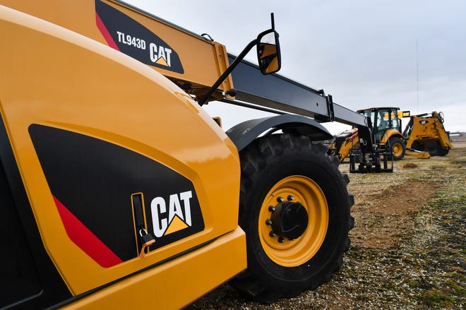 Caterpillar equipment is displayed at Altorfer Inc. at 101 Pincrest Drive, East Peoria on Wednesday, Jan. 25, 2017.