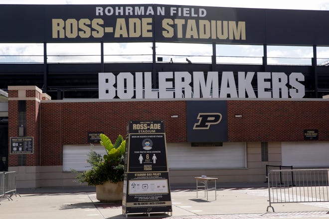 Outside Ross-Ade Stadium, Saturday, Oct. 24, 2020 in West Lafayette.